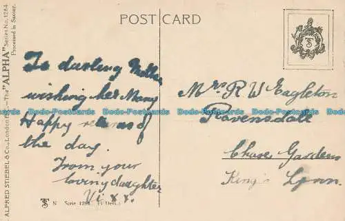 R001530 alte Postkarte. Ein Hund und Pferde. Alfred Stiebel. Alpha