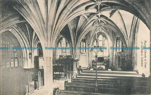 R001576 Hugenot-Kirche in der Krypta der Kathedrale von Canterbury. 1904