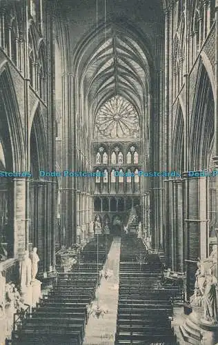 R001619 Alte Postkarte. Innenraum der Kirche. 1905