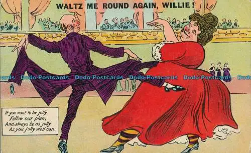 R001968 Waltz Me Round Again Willie. Krönung. 1909