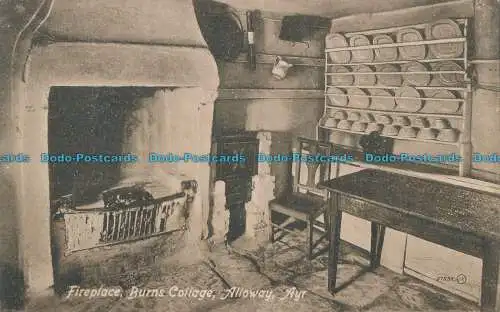 R001855 Kamin. Burns Cottage. Alloway. Ayr. Valentinstag