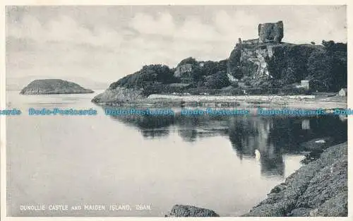 R001638 Dunollie Castle und Maiden Island. Oban. Weiß. Das Beste von allem