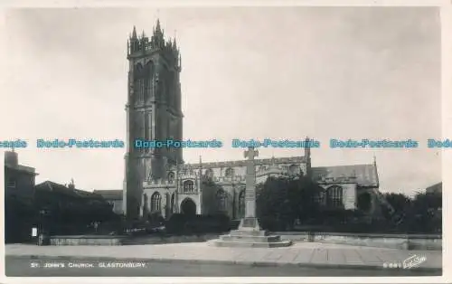 R001877 St. Johns Kirche. Glastonbury. Walter Scott. RP