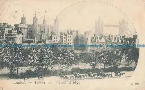 R001655 London. Turm und Turmbrücke. 1902