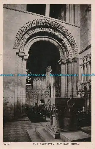 R001701 Das Baptisterium. Ely-Kathedrale. Valentine XL. RP. 1909