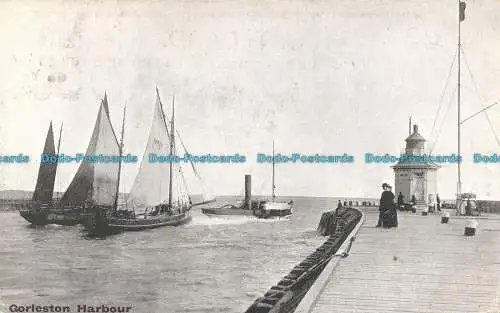 R001942 Gorleston Harbour. Valentinstag. 1905