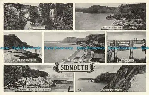 R002058 Sidmouth. Multi-View. 1952