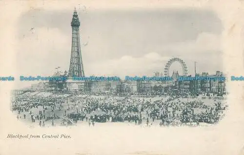 R002088 Blackpool vom Central Pier. 1902