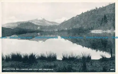 R002127 Reflexionen. Ben Lomond und Loch Ard. Aberfoyle. Weiß. Das Beste von allem. RP