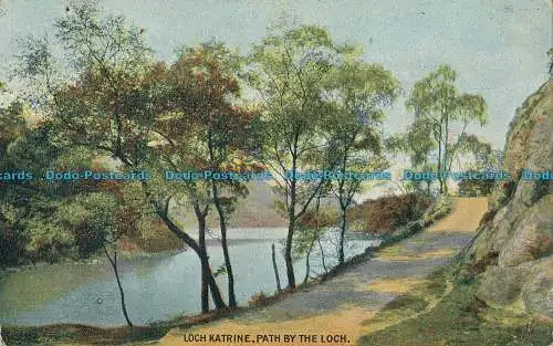 R002147 Loch Katrine. Weg am Loch. Davidson Bros. 1904