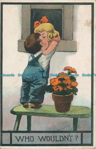 R002313 Wer würde das nicht. Kinder. 1913