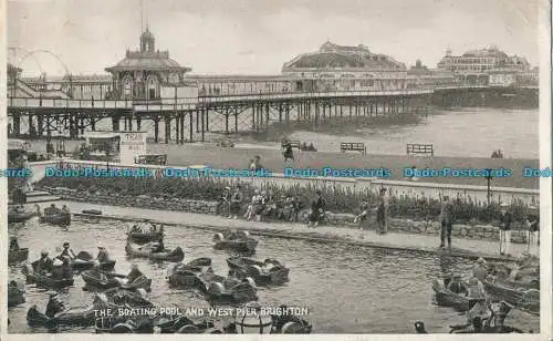 R002403 Das Bootspool und der Westpier. Brighton. 1930