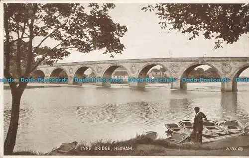 R002444 Tynebrücke. Hexham. Valentinstag. Foto braun. Nr. 217366