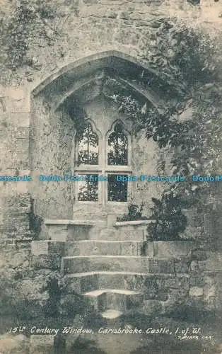 R002904 Fenster aus dem 13. Jahrhundert. Carisbrooke Castle. I. Von W.T. Piper