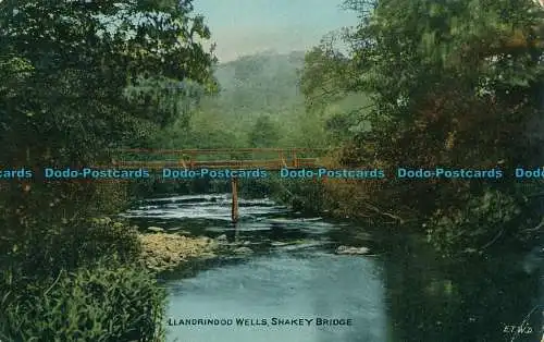 R002510 Llandrindod Wells. Shakey Bridge. 1912