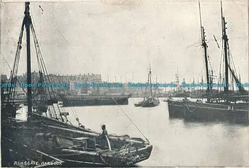 R003507 Ramsgate Harbour. Mein Taschenroman. 1904