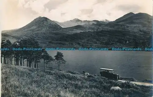 R002974 Alte Postkarte. See und Berge