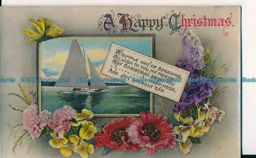 R002986 Grußpostkarte. Frohe Weihnachten. M.B. 1915