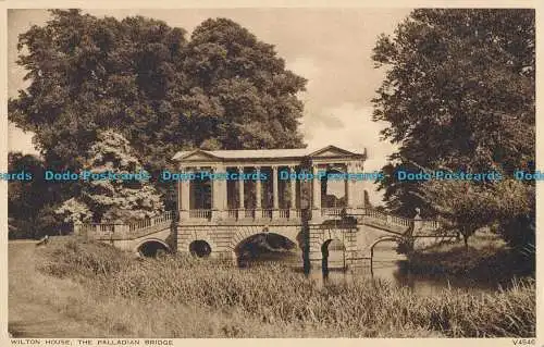 R003611 Wilton House. Die Palladienbrücke. Photochrom. Nr. V4546