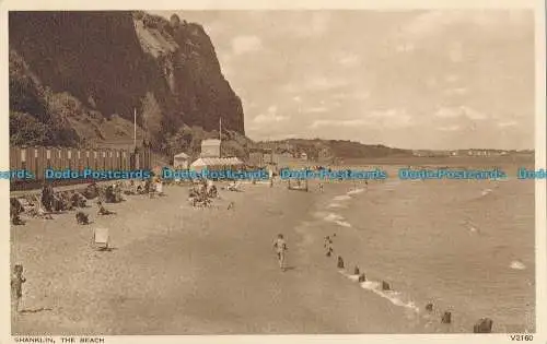 R002652 Shanklin. Der Strand. Photochrom. Nr. V2160