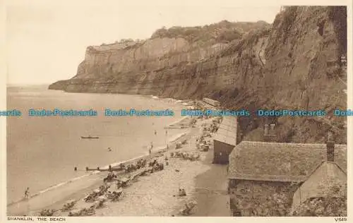 R002655 Shanklin. Der Strand. Photochrom. Nr. V649