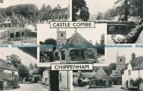 R002672 Castle Combe Chippenham. Multi-View. Valentinstag. RP. 1962