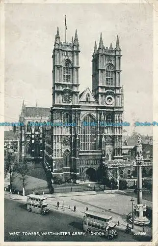 R004109 Westtürme. Westminster Abbey. London. Valentinstag. Silber. Nr. 20935