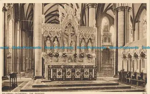 R002695 Kathedrale von Salisbury. Die Reredos. Photochrom. Nr. 3473