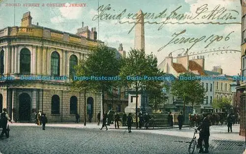 R002728 Broad Street und Obelisk. Trikot. Max Ettlinger. Das Royal. 1906