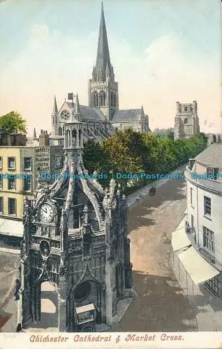 R003822 Chichesterkathedrale und Marktkreuz. 1905