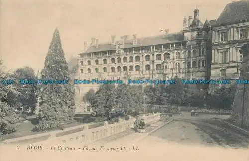 R012130 Blois. Das Schloss. Französische Fassade. Levy und Neurdein vereint. Nr. 2