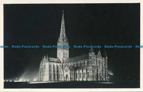 R012437 Kathedrale von Salisbury. Nachts. John T. Radierungen