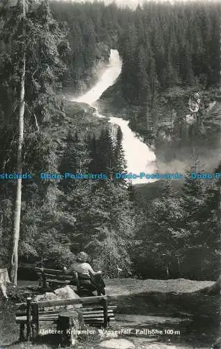 R012262 Unterer Krimmler Wasserfall. Fallhohe 100m. UVP