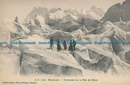 R012532 Chamonix. Eismeer-Traversee. Jullien Freres. Nr. 544b. B. Hopk