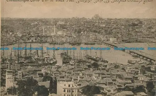 R012330 Konstantinopel. Goldenes Horn und alte Brücke. B. Hopkins