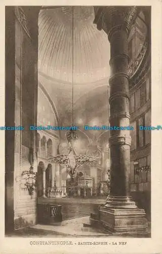 R012354 Konstantinopel. Hagia Sophia. La Nef. Zusammen von Nancy. B. Hopkins