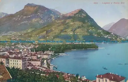 R012608 Lugano und Monte Bre. Farbig. B. Hopkins