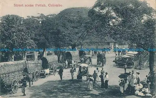 R012628 Straßenszene Pettah. Taube. 1913. B. Hopkins