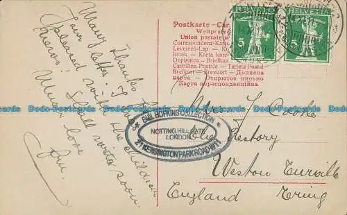 R012686 alte Postkarte. Kleines Mädchen. 1911. B. Hopkins