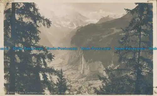 R012689 Das Lauterbrunnental den Wengen aus. B. Hopkins