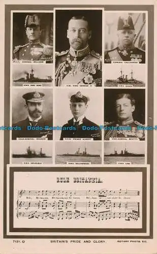 R013065 Rule Britannia. Britischer Stolz und Ruhm. Drehbar. RP. B. Hopkins