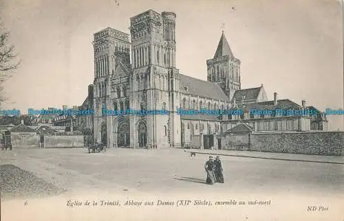 R012802 Dreifaltigkeitskirche. Abbaye aux Dames Ensemble im Südwesten. ND. Nr. 6.