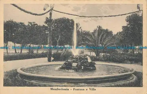 R013124 Manfredonia. Brunnen und Villa. A. Von Francesco