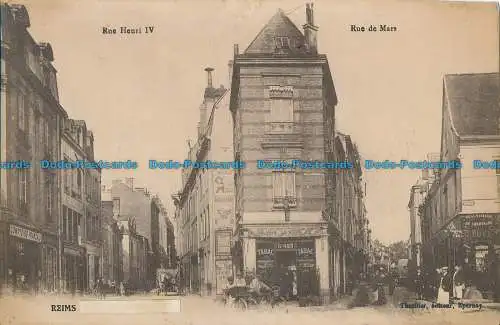 R012815 Reims. Rue Henri IV und Rue de Mars. B. Hopkins