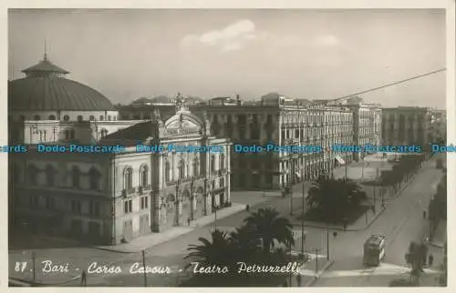 R0138 Bari. Corso Cavour. Teatro Petruzzelli. G. Lobuono. RP