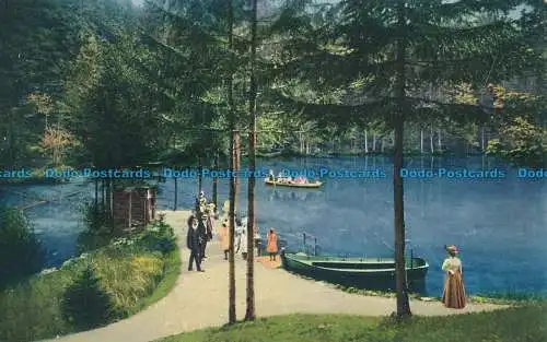 R012830 Am Blausee 900m u. M. Blauer See. M. Schild Bichsel. B. Hopkins