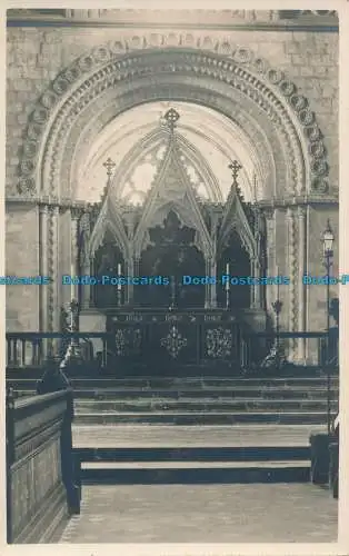 R013161 Alte Postkarte. Kirchenaltar