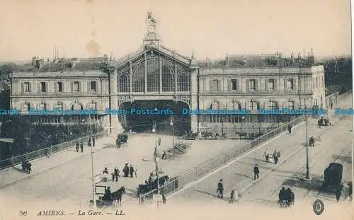 R012876 Amiens. Der Bahnhof. Levy Fils. Nr. 56. B. Hopkins