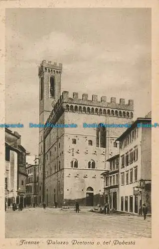 R013192 Florenz. Palazzo Pretorio oder del Podesta. A. Kroketten