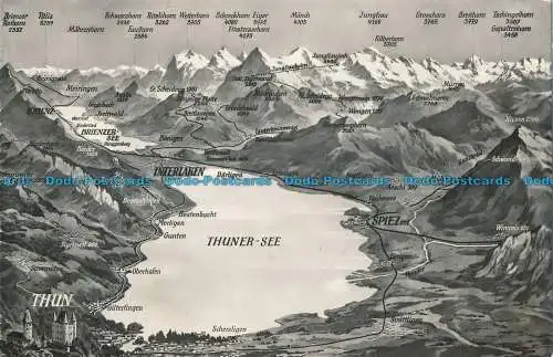 R013203 Thun mit Berner Oberland. H. Steinhauer